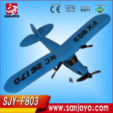 Высококлассные игрушки 2.4 г Енп модель RC Электрический самолет с огнями летающий самолет-истребитель светодиодные радиоуправляемый SJY-FX803